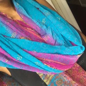 Long colorful scarf